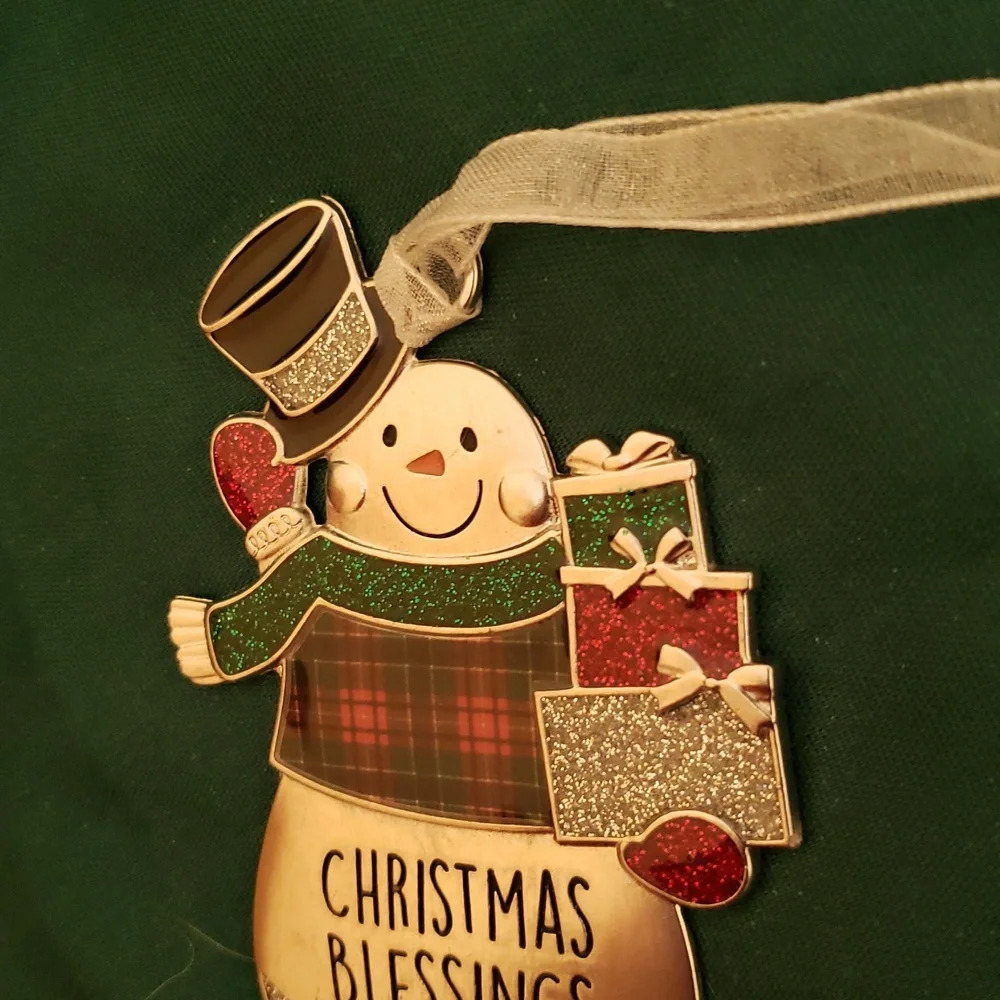 Christmas Blessings Snowman Ornament